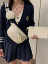 Hazel Blues® |  PU Leather Adjustable Strap Crossbody Bag with Coin Purse