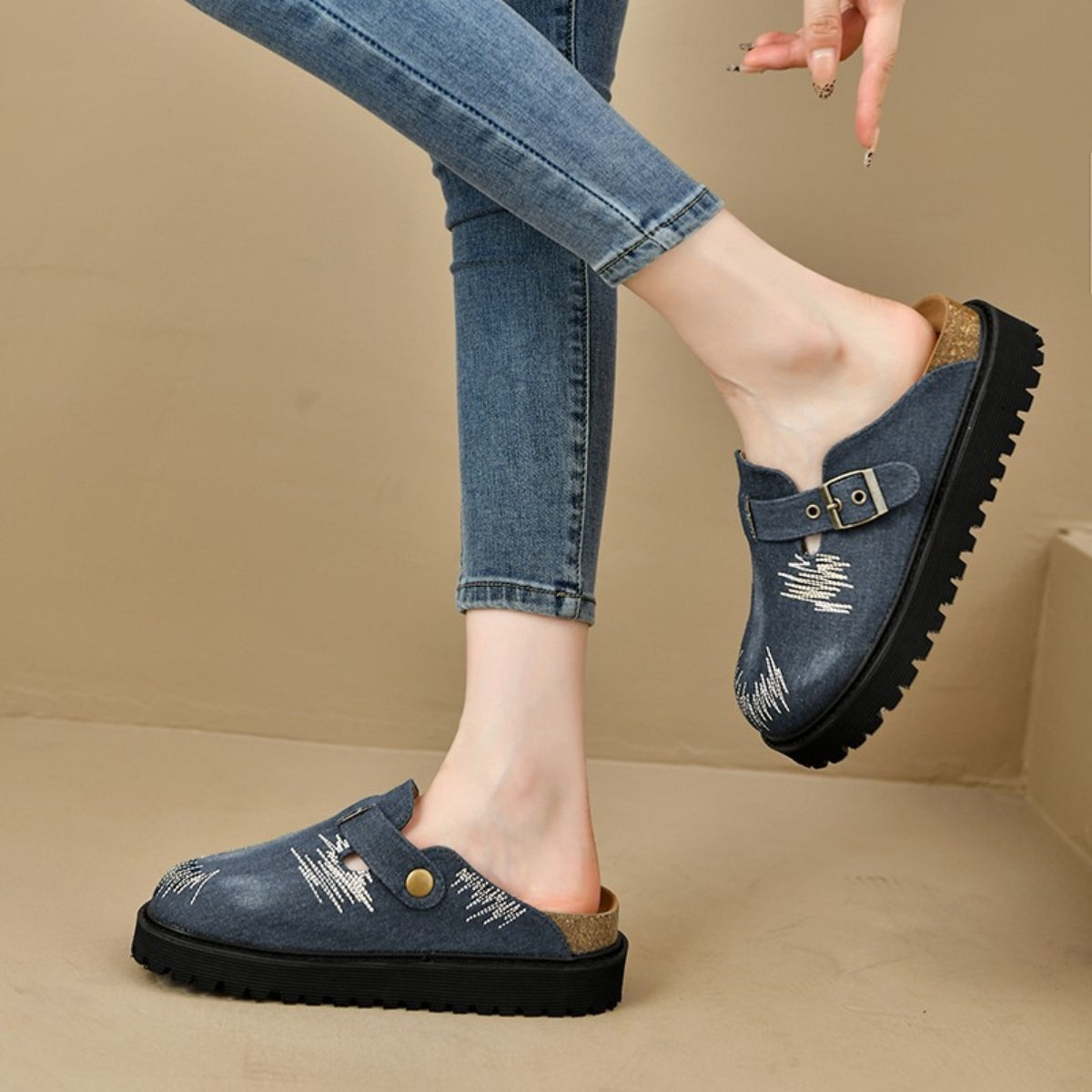 Hazel Blues® |  Round Toe Platform Loafers