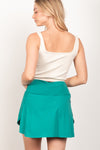 Hazel Blues® |  VERY J Crossover Waist Active Skirt with Short Liner