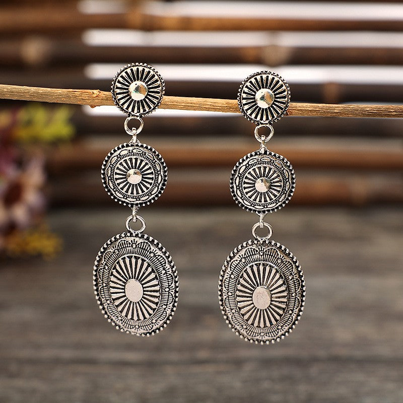 Hazel Blues® |  Vintage Alloy Dangle Earrings