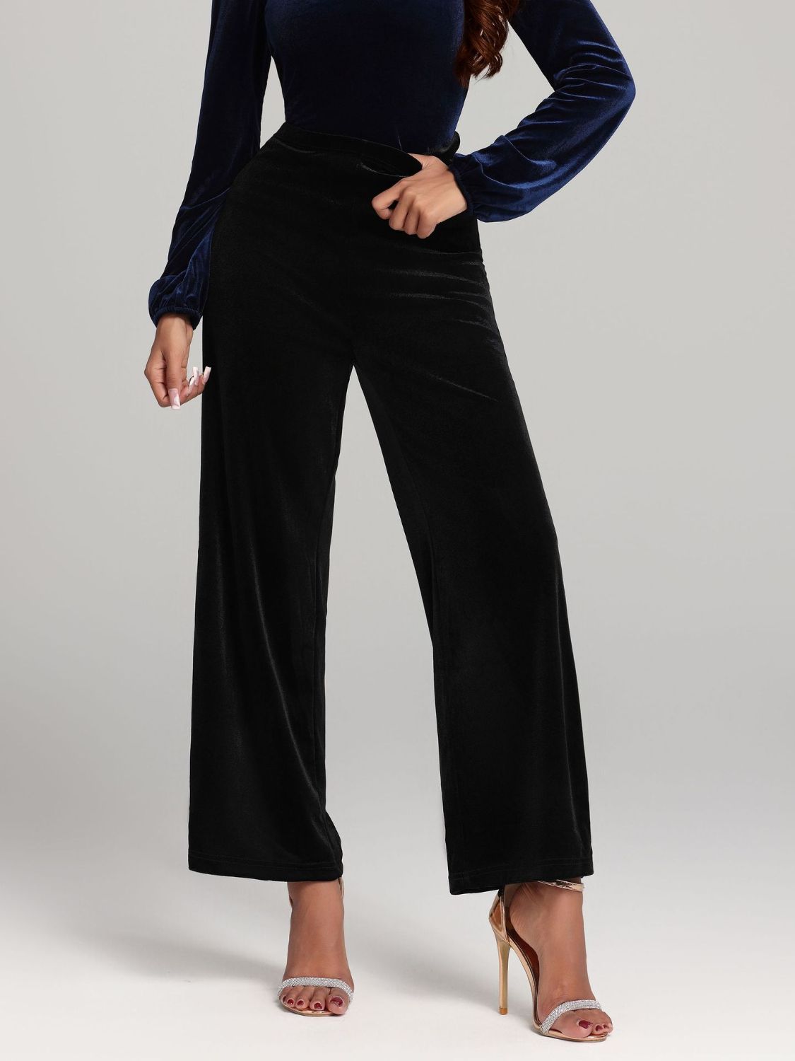 Hazel Blues® |  High Waist Wide Leg Pants