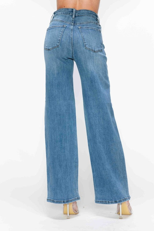 Hazel Blues® |  bytos High Rise Wide Leg Jeans with Pockets