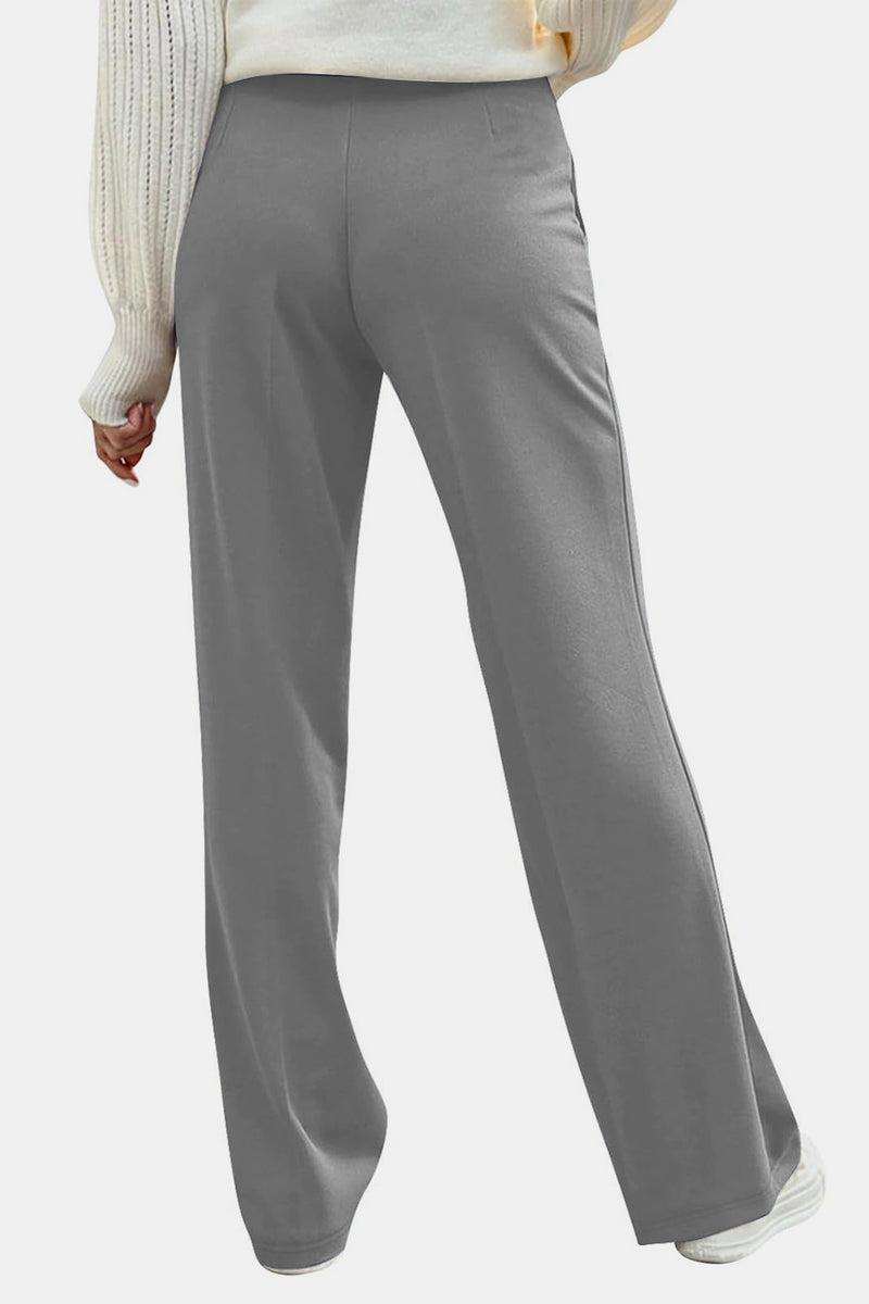 Hazel Blues® |  Decorative Button High Rise Pants