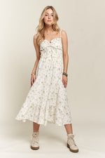 Hazel Blues® |  ADORA Smocked Floral Sweetheart Neck Cami Dress