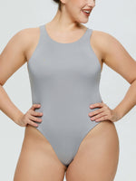 Hazel Blues® |  Round Neck Wide Strap Bodysuit