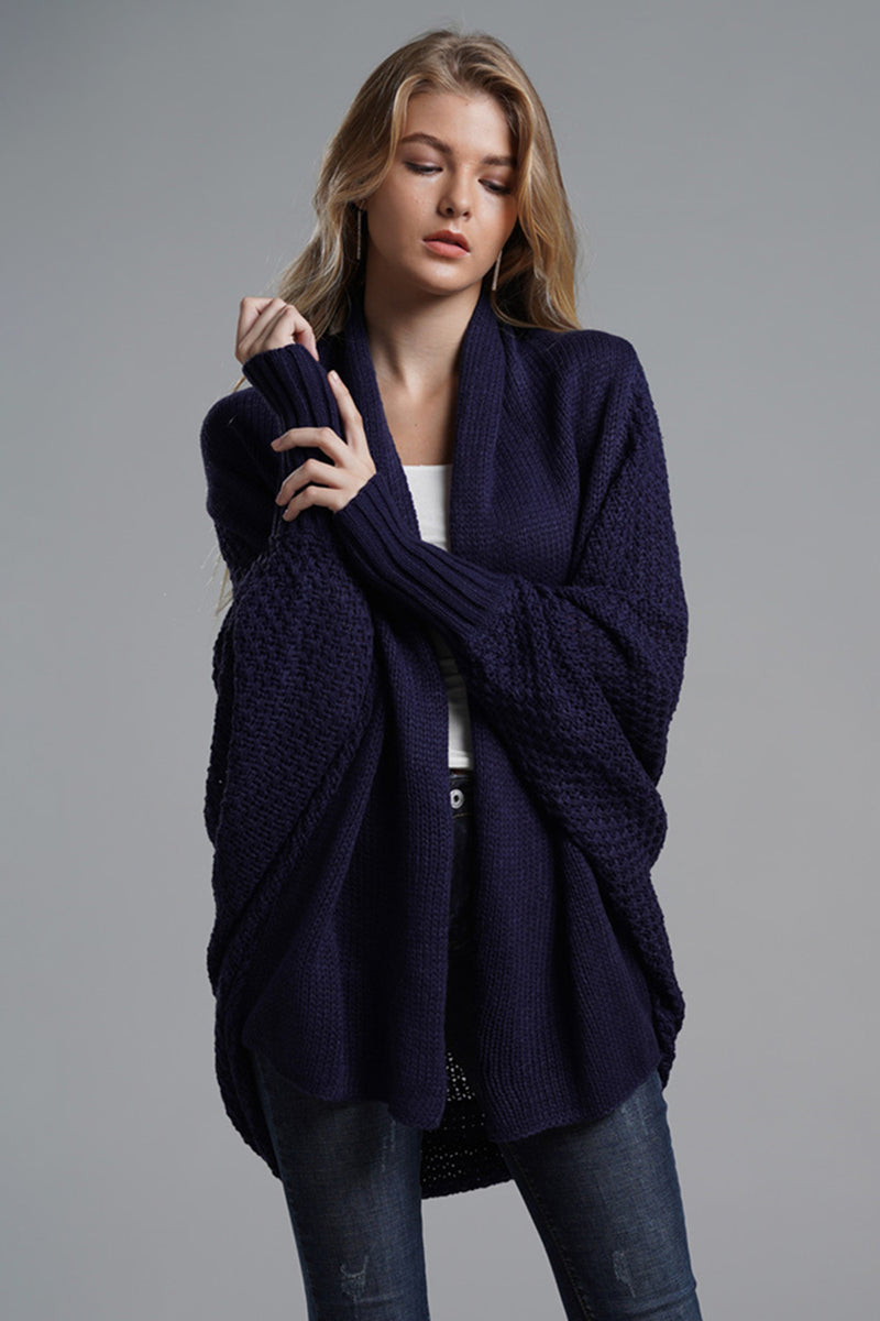 Hazel Blues® |  Open Front Batwing Sleeve Cardigan