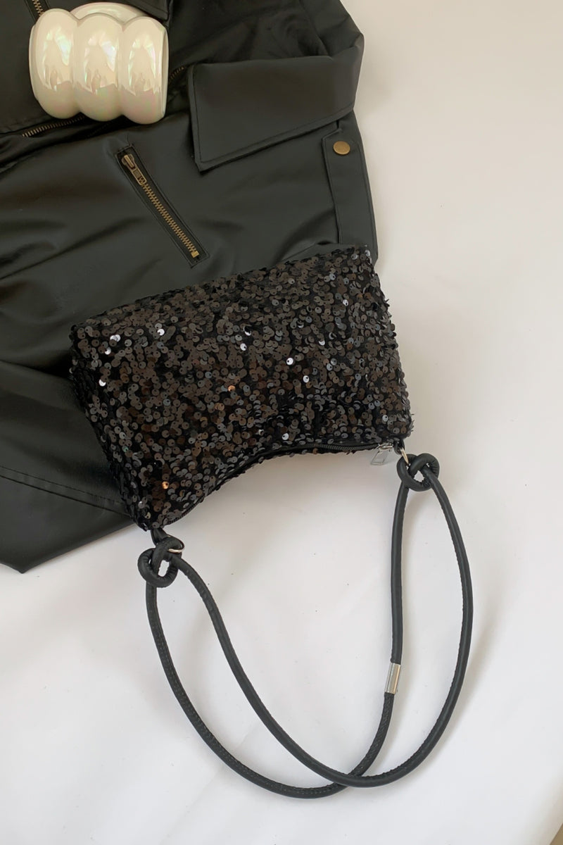 Hazel Blues® |  Sequin Double Strap Shoulder Bag