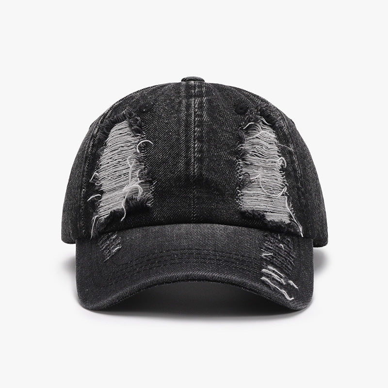 Hazel Blues® |  Distressed Cotton Baseball Cap