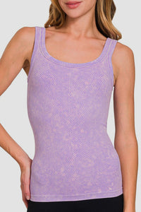 Hazel Blues® |  Zenana Ribbed Scoop Neck Tank