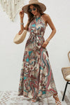 Hazel Blues® |  Tied Floral Sleeveless Dress