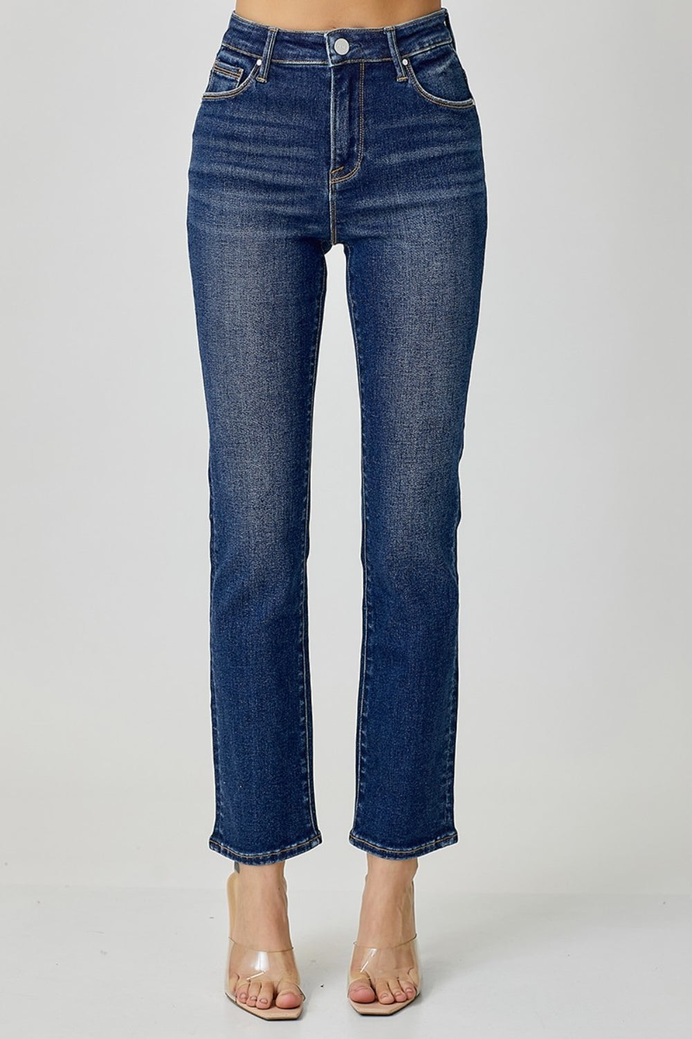 Hazel Blues® |  RISEN High Waist Straight Jeans