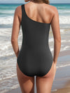 Hazel Blues® |  One Shoulder Sleeveless One-Piece Swimwear