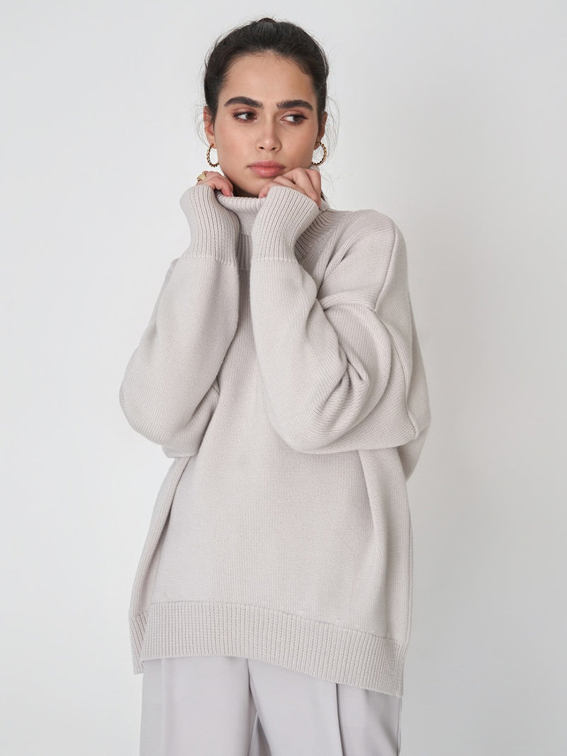 Hazel Blues® |  Turtleneck Long Sleeve Sweater