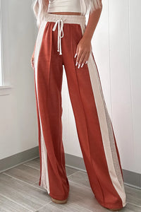 Hazel Blues® |  Drawstring Contrast Wide Leg Pants