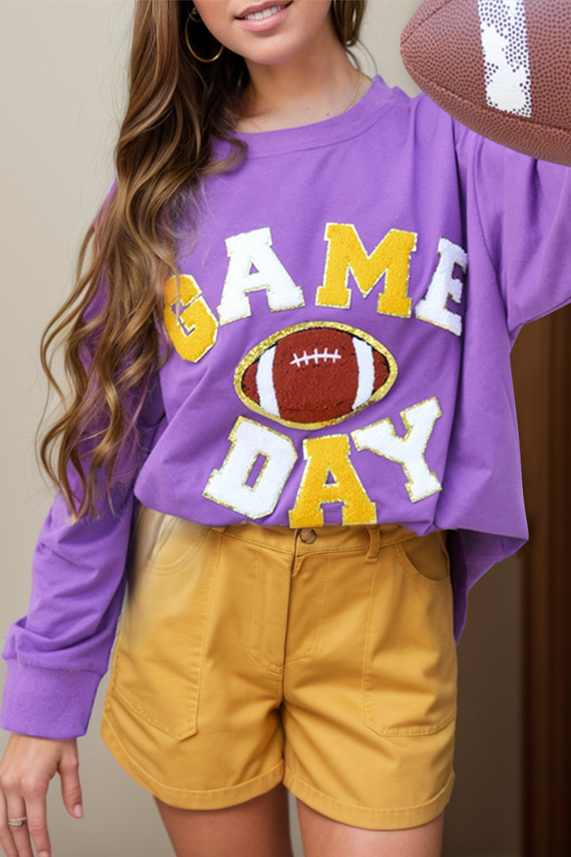 Hazel Blues® |  GAME DAY Football Long Sleeve Sweatshirt