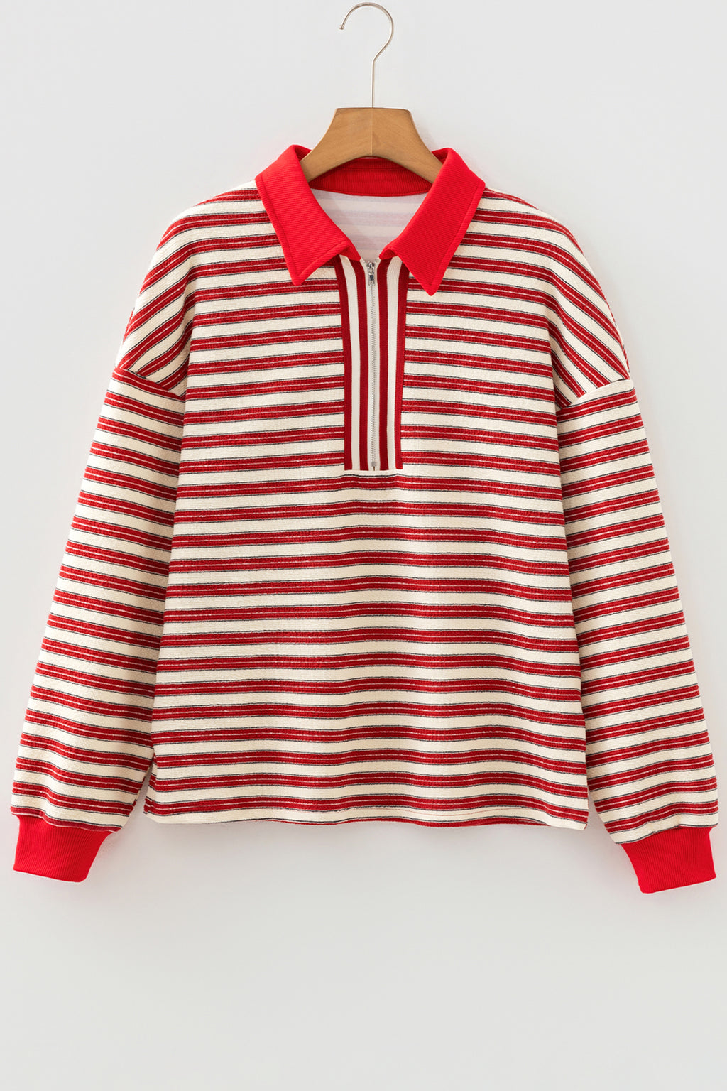 Mila Pearl Red Striped Top