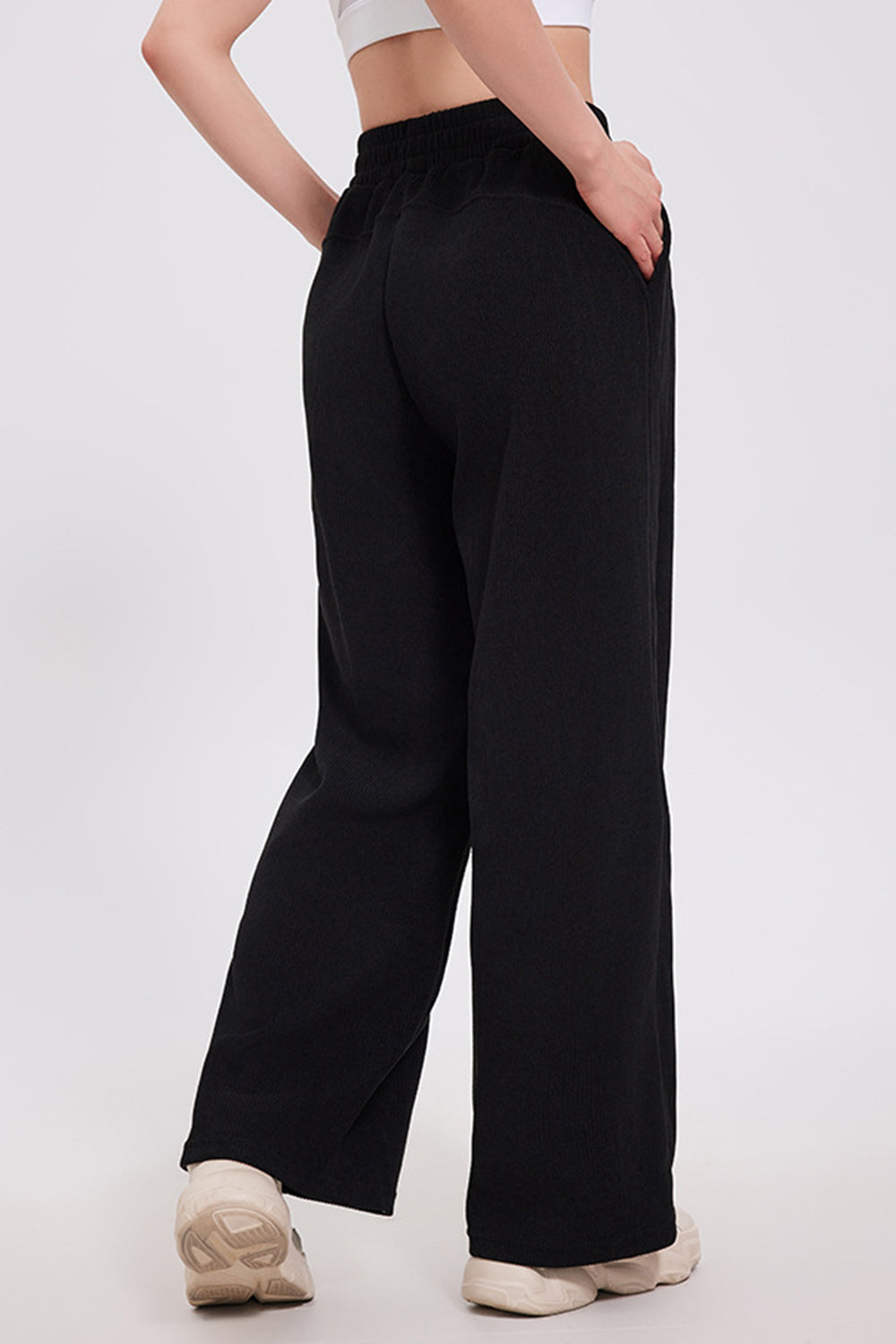 Hazel Blues® |  Basic Bae Elastic Waist Wide Leg Pants