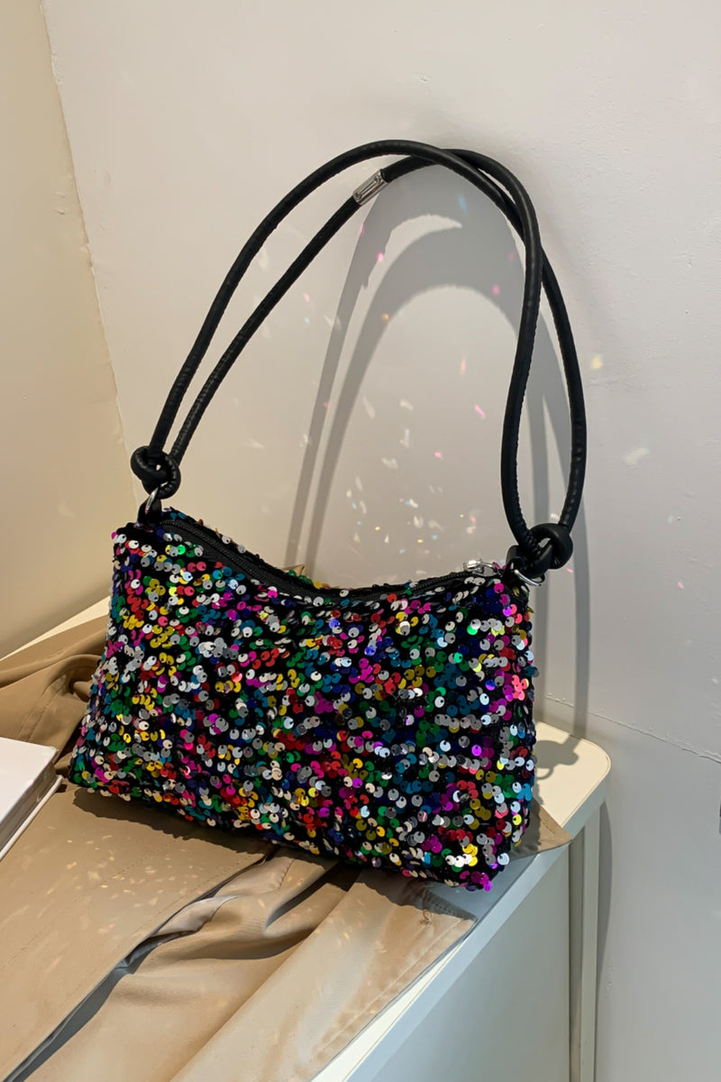 Hazel Blues® |  Sequin Double Strap Shoulder Bag