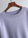 Hazel Blues® |  Basic Bae Slit Round Neck Long Sleeve Top and Drawstring Pants Sweater Set