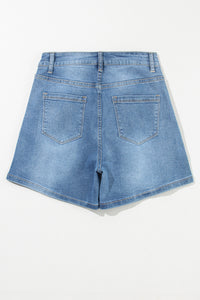 Hazel Blues® |  Rhinestone High Waist Denim Shorts