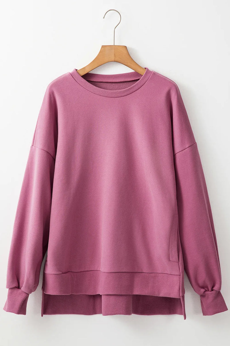 Hazel Blues® |  Round Neck Long Sleeve Sweatshirt