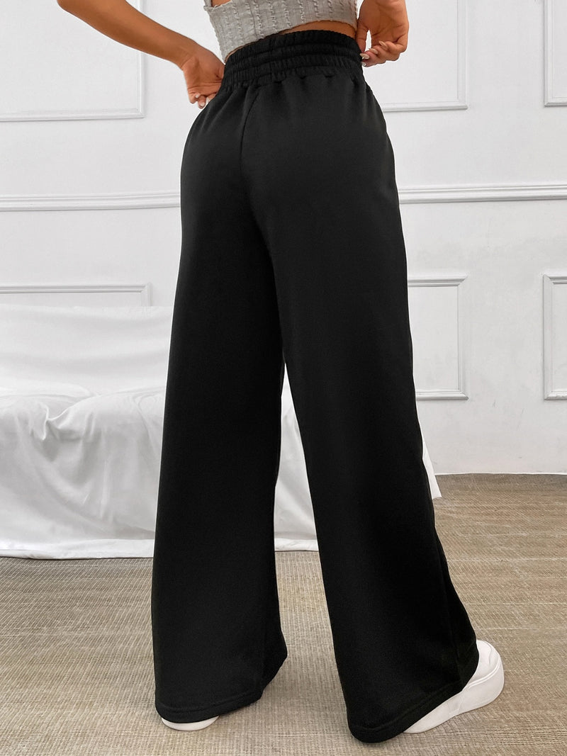 Hazel Blues® |  Honey Drawstring Elastic Waist Wide Leg Pants