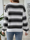Hazel Blues® |  Heart Round Neck Long Sleeve Sweater