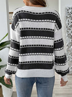 Hazel Blues® |  Heart Round Neck Long Sleeve Sweater