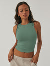 Hazel Blues® |  Round Neck Cropped Tank