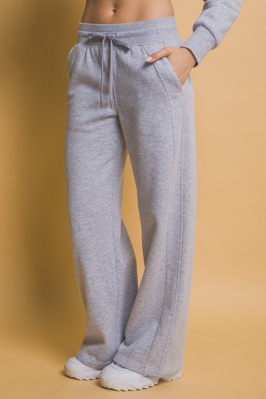 Hazel Blues® |  Love Tree Drawstring Wide Leg Sweatpants with Pockets