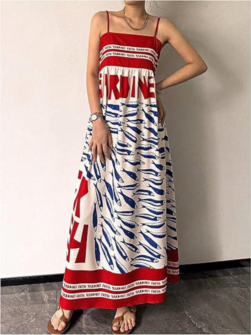 spaghetti strap maxi dress pattern Hazel Blues