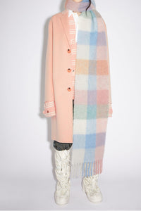 Hazel Blues® |  Thermal Fringe Contrast Plaid Scarf