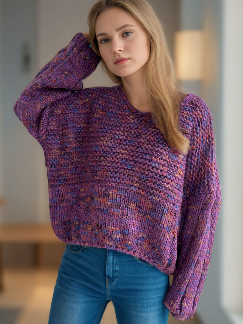 Hazel Blues® |  Dropped Shoulder Long Sleeve Sweater