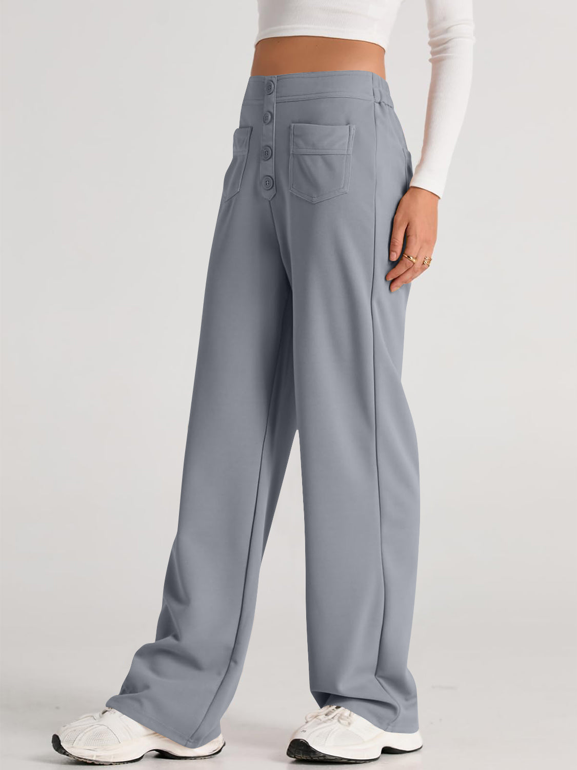 Hazel Blues® |  High Waist Wide Leg Pants