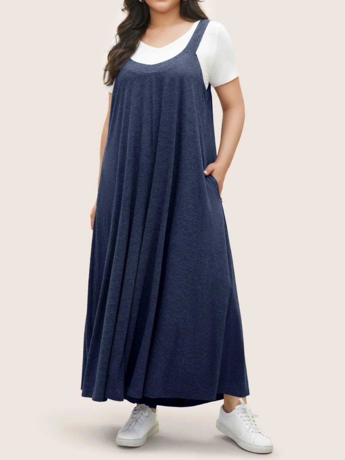 Hazel Blues® |  Pocketed Wide Leg Overalls