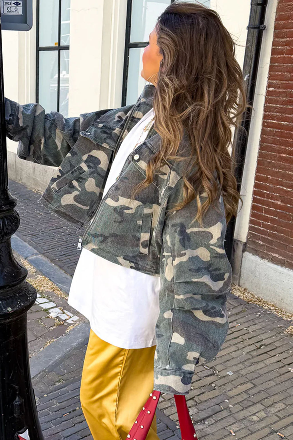Western Camo Denim Zip Jacket