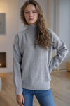 Hazel Blues® |  Ribbed Turtleneck Raglan Sleeve Sweater