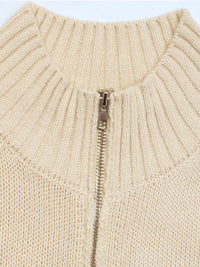 Hazel Blues® |  Perfee Zip Up Mock Neck Sweater Vest