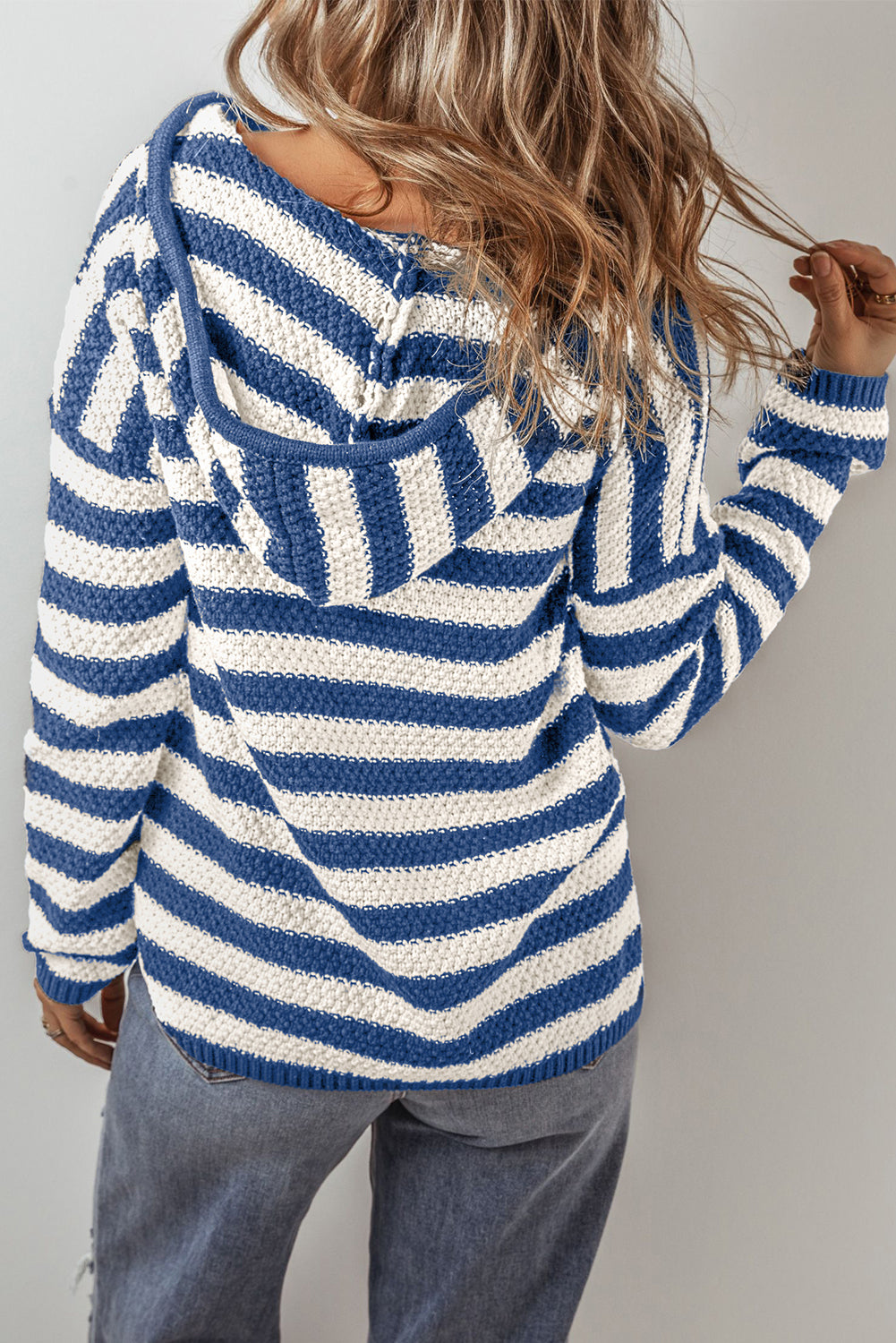 Emerson Kate Striped V-Neck Sweater