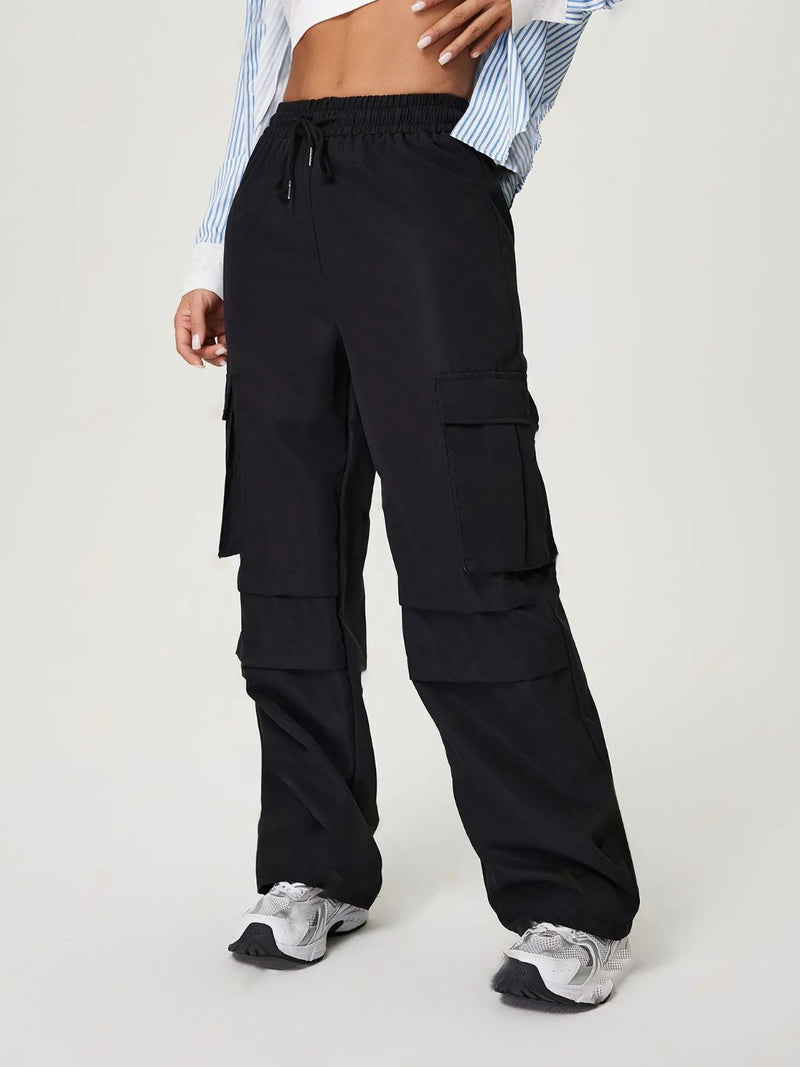 Hazel Blues® |  Drawstring Wide Leg Pants