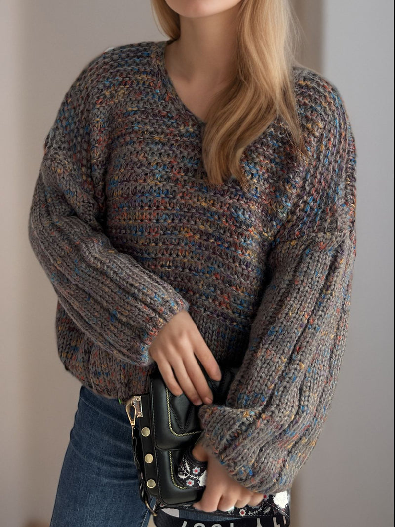 Hazel Blues® |  Dropped Shoulder Long Sleeve Sweater