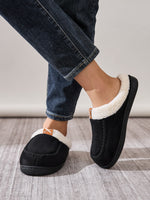 Hazel Blues® |  Contrast Round Toe Flat Slippers