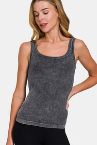 Hazel Blues® |  Zenana Ribbed Scoop Neck Tank