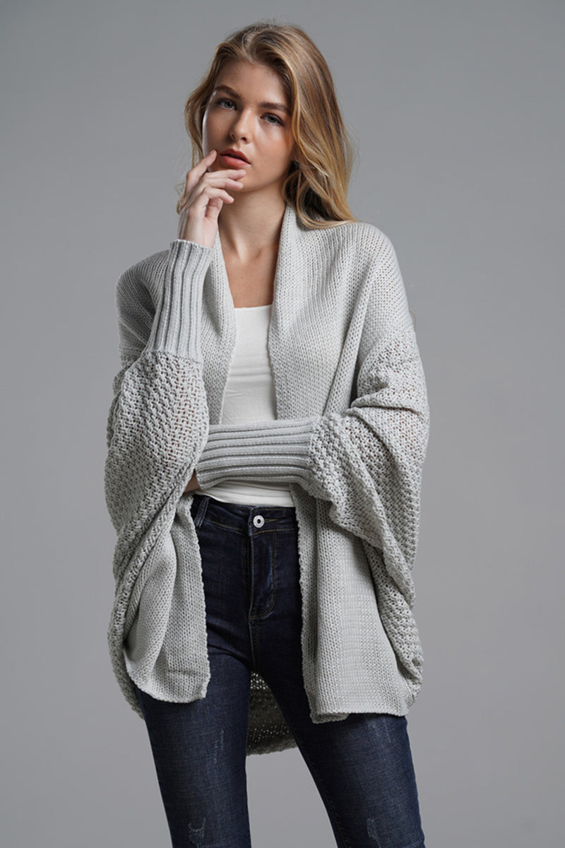 Hazel Blues® |  Open Front Batwing Sleeve Cardigan