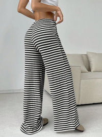 Hazel Blues® |  Tied Striped Wide Leg Pants