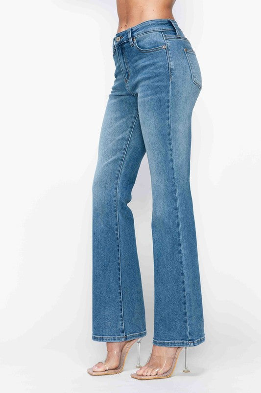 Hazel Blues® |  bytos Cat's Whiskers Mid Rise Bootcut Jeans