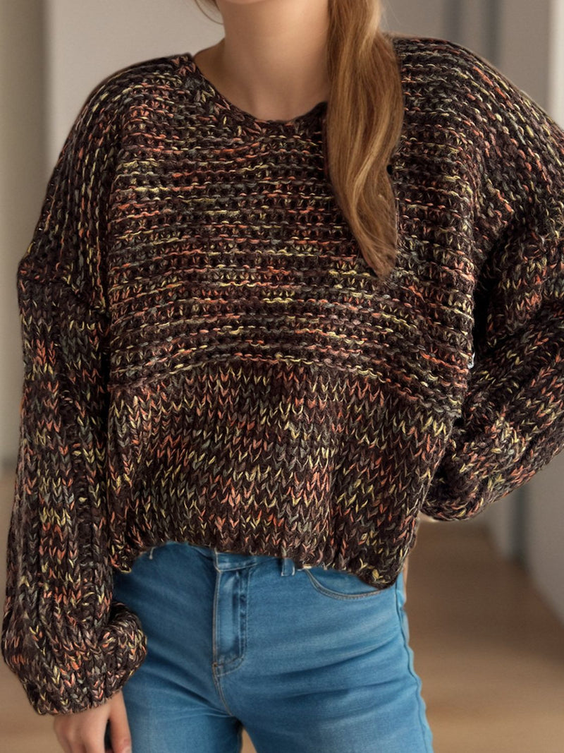 Hazel Blues® |  Dropped Shoulder Long Sleeve Sweater