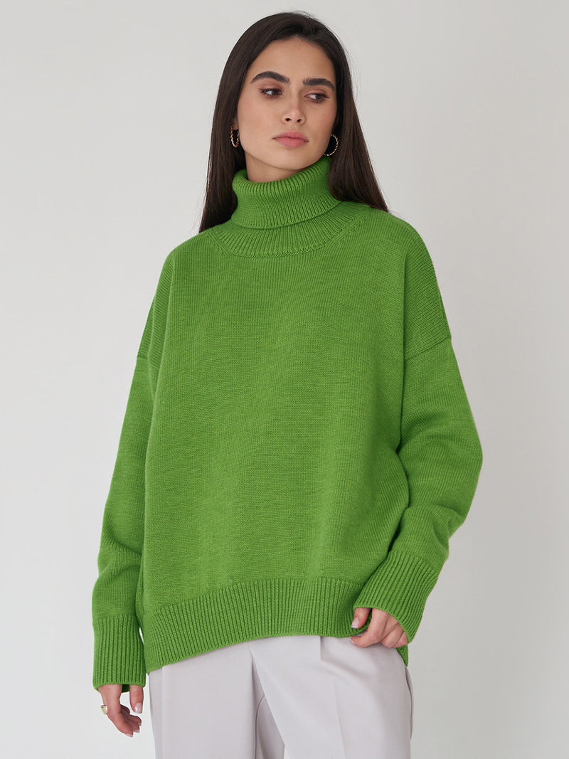 Hazel Blues® |  Turtleneck Long Sleeve Sweater