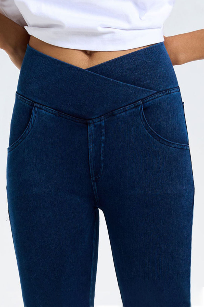 Hazel Blues® |  Basic Bae Pocketed Highly Stretchy Bootcut Jeans