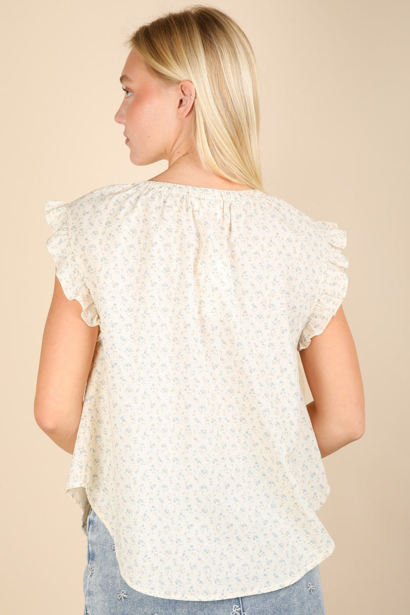 Hazel Blues® |  Picnic Petal Lace Detail Top